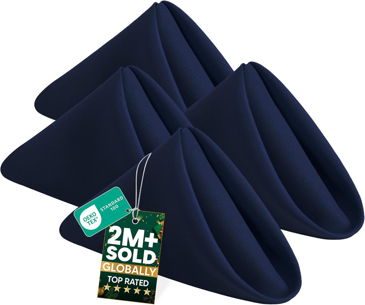 Utopia Home [12 Pack, Red] Cloth Napkins 17x17 Inches, 100% Polyester | Hemmed Edges, Washable and Reusable Ideal for Parties, Weddings and Dinners - Image 15