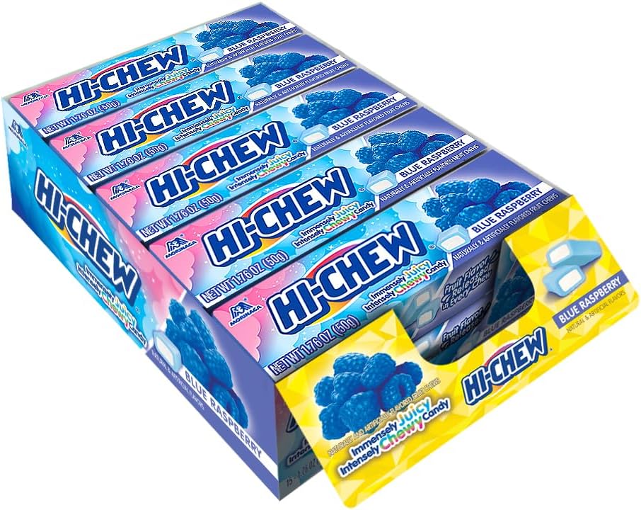 HI-CHEW Variety Sticks, 8-Pack, Soft & Chewy Candy, 1.76oz Each - Made with Immensely Juicy Fruity Flavors - Grape, Strawberry, Green Apple, Mango, Watermelon, Banana, Kiwi & Blue Raspberry - Image 15