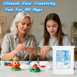 Air drying process and finished sanded foam clay craft