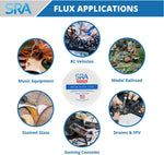 SRA Solder 135 Rosin Paste Soldering Flux For Electronics, No Clean Flux Made for Lead and Lead-Free Solder Circuit Boards and Copper Electrical Wire - Safe Clean Residues with No Goopy Mess (2oz Jar) - Image 5