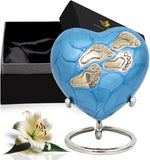 Solace Forever pink memorial urn packaged securely inside storage box.