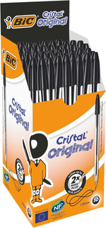 BIC original black pen isolated on white background