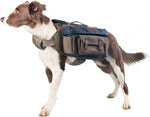 Howlidays Co dog hiking backpack harness front view for medium and large dogs