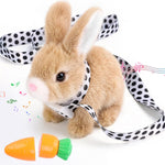 Sprstar Easter Bunny Toy brown rabbit with leash front view