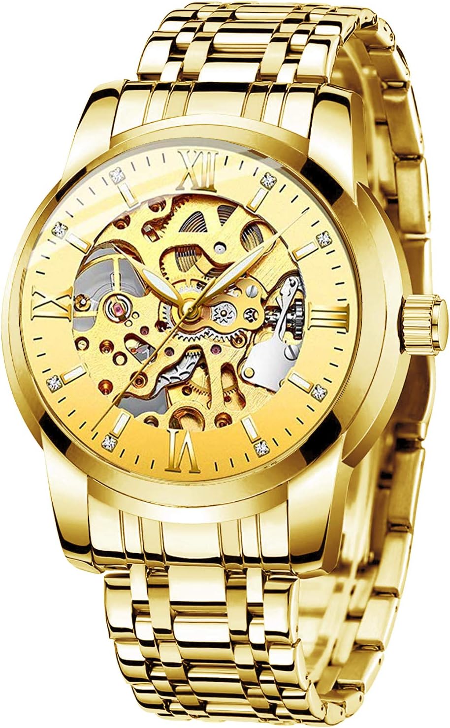 Biden unisex adult analog watch front view luxury timepiece
