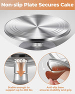 Kootek baking turntable in use for frosting