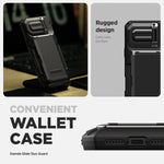 VRS Design Damda Glide DuoGuard iPhone 16 Pro Max case sliding card slot open