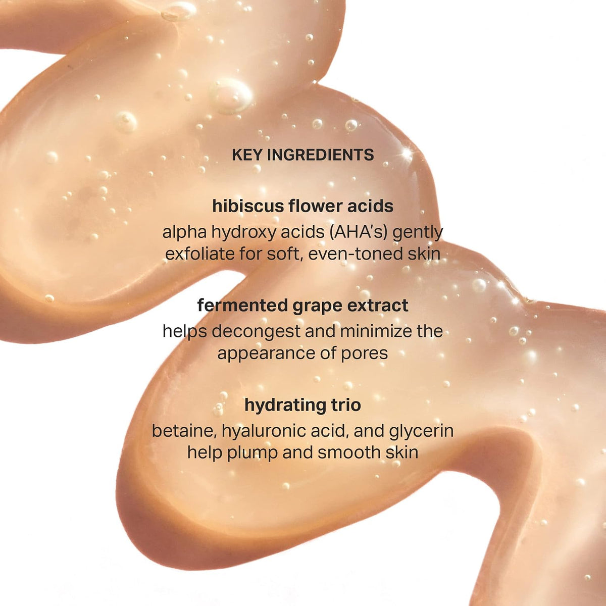 Cocokind AHA BHA Cleanser being applied to skin for pore minimization