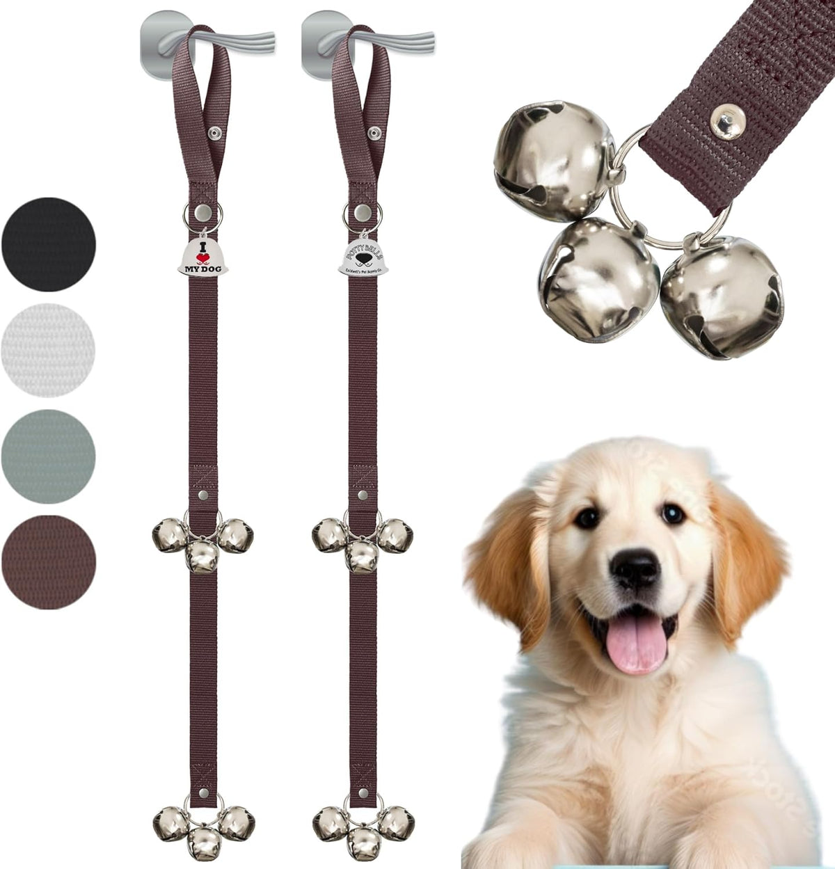 Caldwell's Pet Supply Co. Dog Potty Bells, Dog Door Bell, Bells to Go Outside, Potty Training Bell, Dogs Doorbell, Dogs Potty Doorbell, Ring to Go Pee, All Breed Puppy Training Tool - Image 10