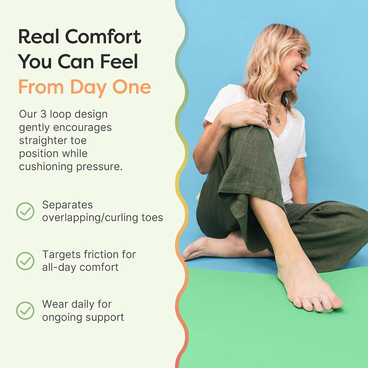 ZenToes hammertoe relief gel pads side angle