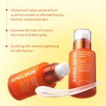 Texture shot of the lightweight vegan Korean serum for dark spot correction.