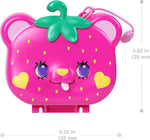 Polly Pocket Dolls & Playset, Straw-Beary Patch Compact with 2 Micro Dolls & 12 Accessories, Travel Toy with Fidget Exterior - Image 5