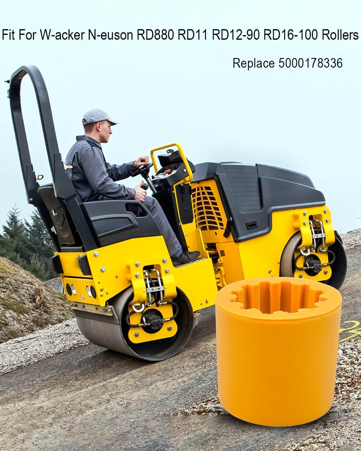 Yellow elastomeric flexible coupler sleeve material texture