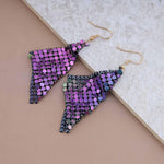 Allereyae sparkle party dangle earrings studio lighting
