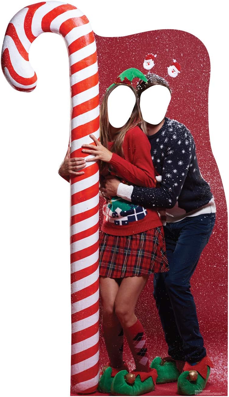 Cardboard People ugly christmas sweater cutout front view