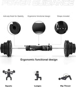 POWER GUIDANCE Barbell Squat Pad showing anti-slip surface texture