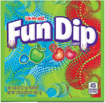 Back of packaging showing ingredients for Ferrara Fun Dip