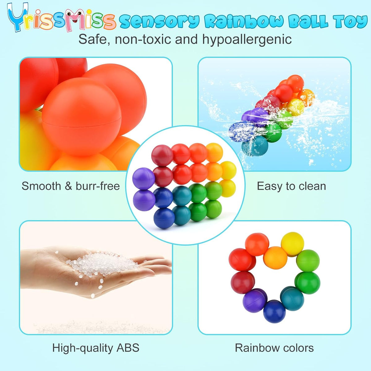Child hands twisting and shaping the sensory puzzle toy into geometric forms