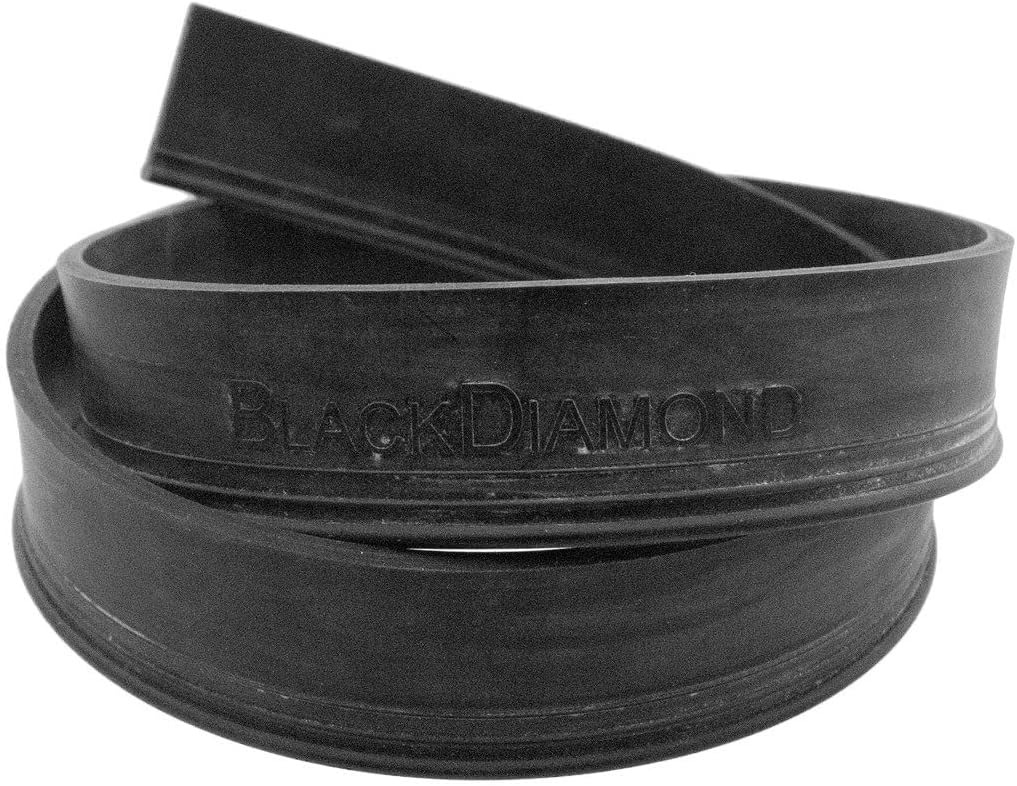 BlackDiamond Flat Top Medium Squeegee Rubber 14 Inch Pack front view showing genuine replacement blades for window cleaners.