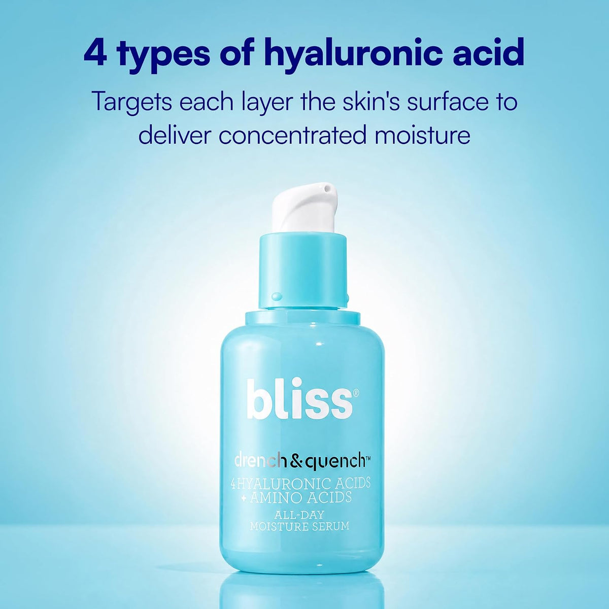 Bliss Drench And Quench serum bottle showing 30ml size