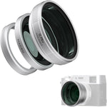 Freewell 2 in 1 wide angle and macro lens front view on camera