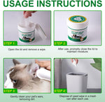 FANGCUN natural pet ear cleaner wipes packaging close up