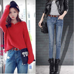 Vonsely womens leather belt tail end and sizing holes view.