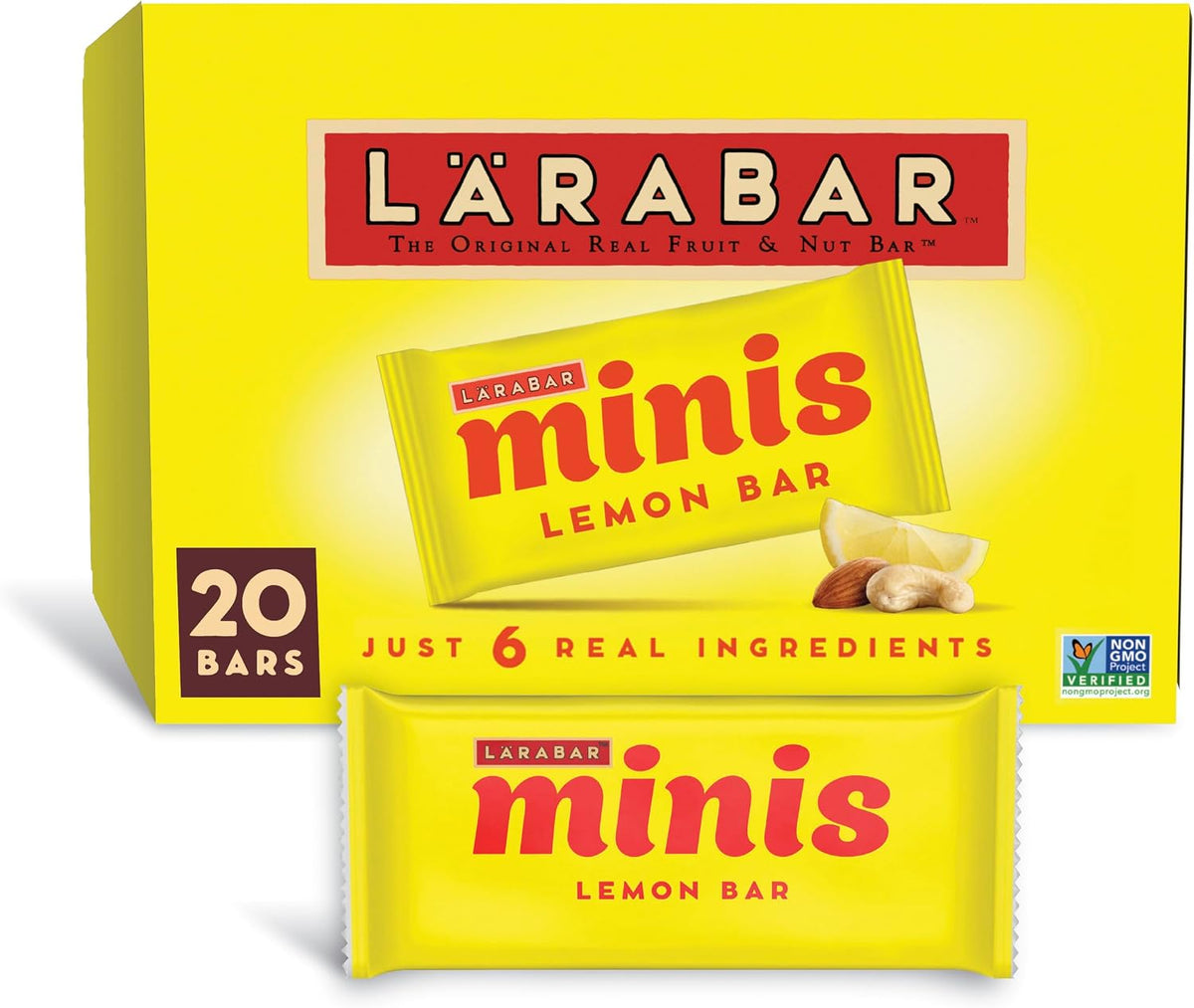 Larabar Minis Double Dark Chocolate Bars, Gluten Free Vegan Fruit and Nut Bars, 20 Bars, 15.6 oz - Image 9