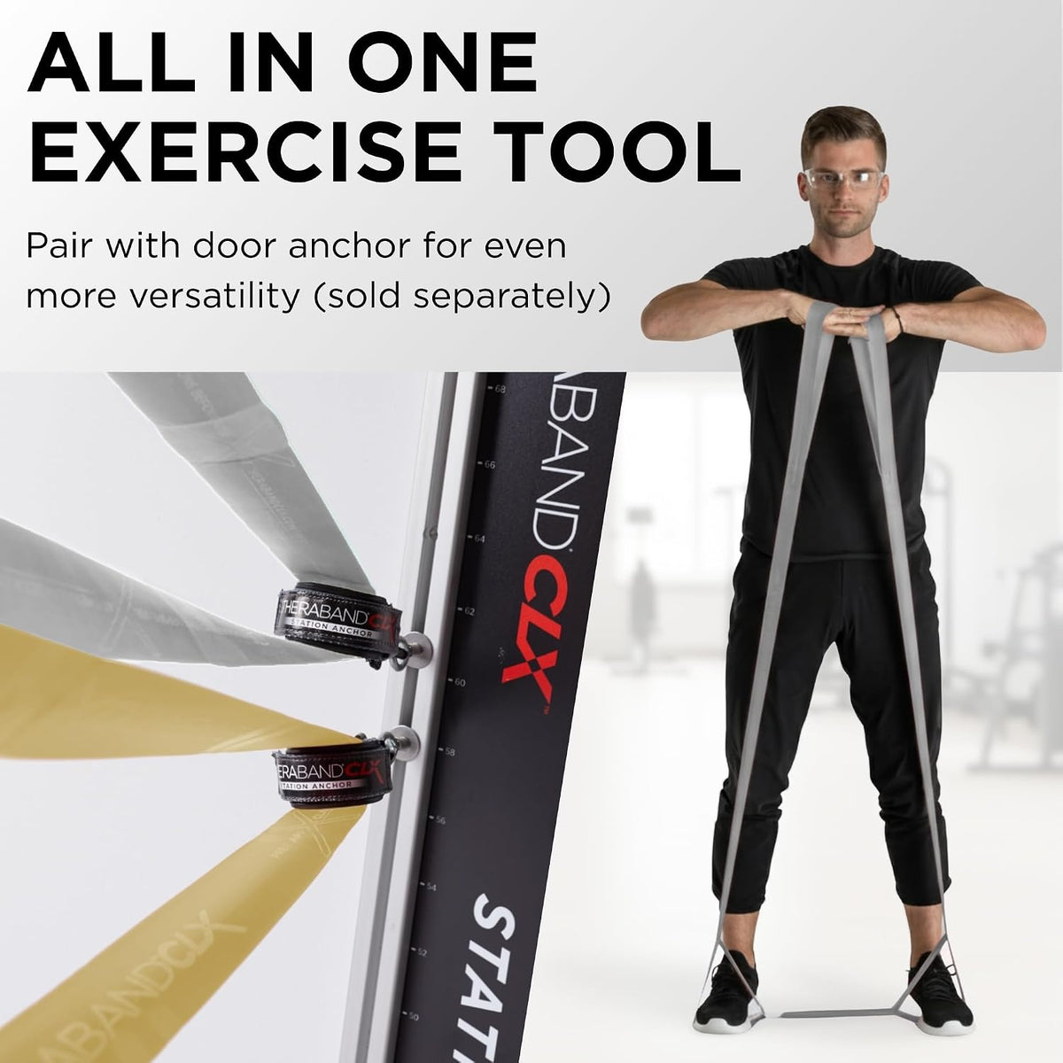 Portable fitness band for home gym exercise