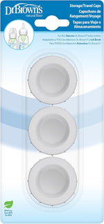 Dr. Brown's Natural Flow Standard Storage Travel Caps front view