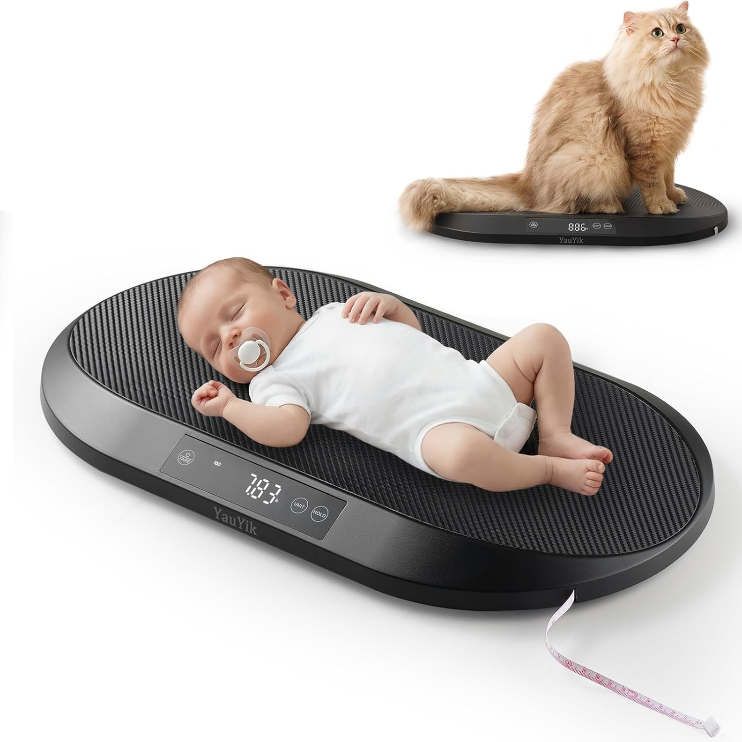 YauYik baby and pet digital scale front view
