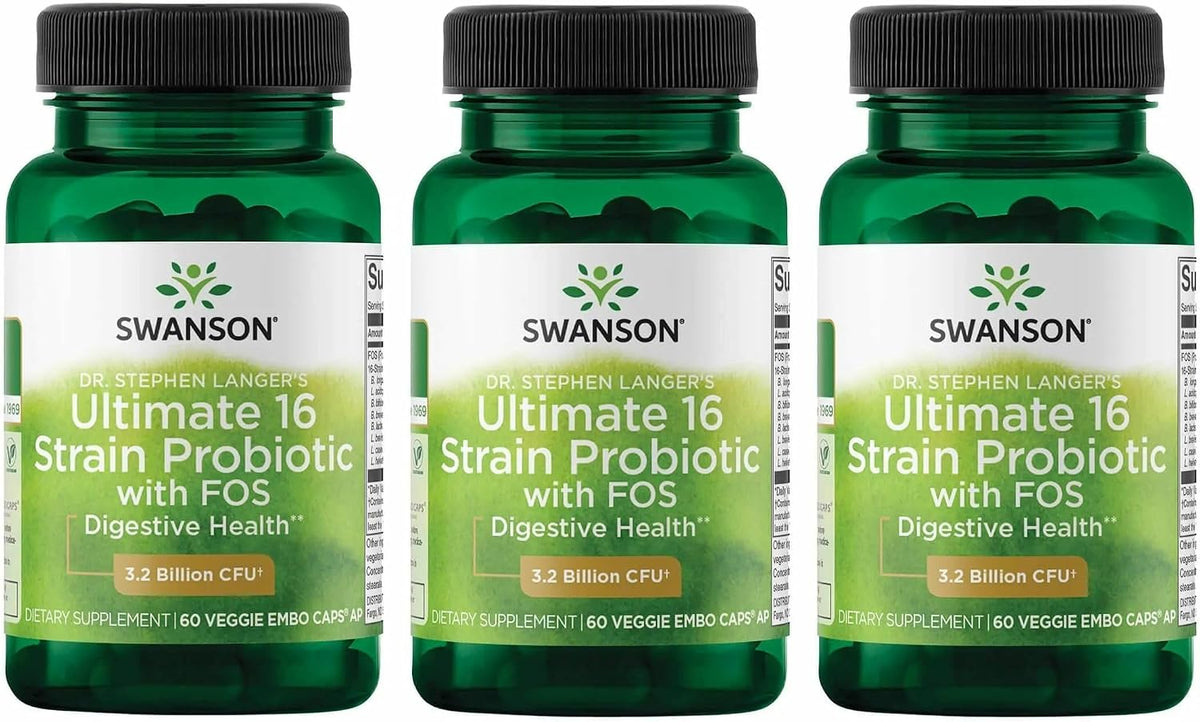 Swanson Dr. Langer's 16-Strain Probiotic with Prebiotic FOS for Gut Health - Image 9