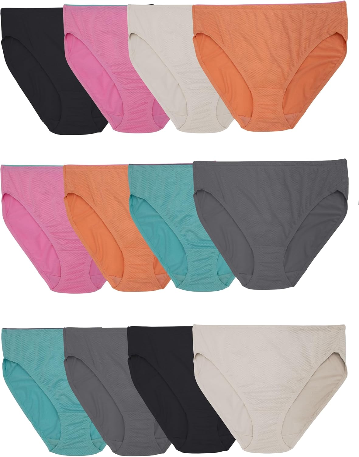 Fruit of the Loom womens Breathable Underwear, Moisture Wicking Keeps You Cool & Comfortable, Available in Plus Size - Image 11