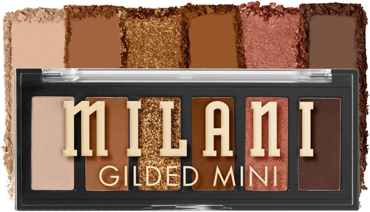 Milani Gilded Mini Eyeshadow Palette with 6 Matte & Shimmer Hues - It's All Ros(C) - Image 13