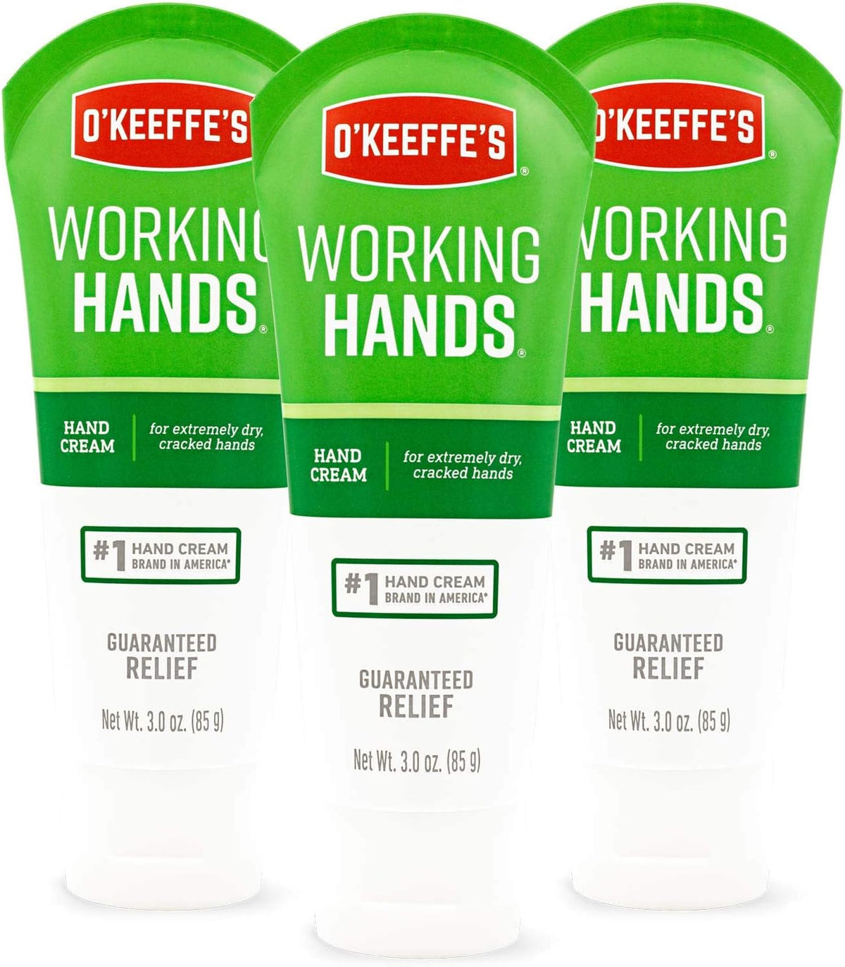 O'Keeffe's Working Hands Hand Cream front view tube packaging