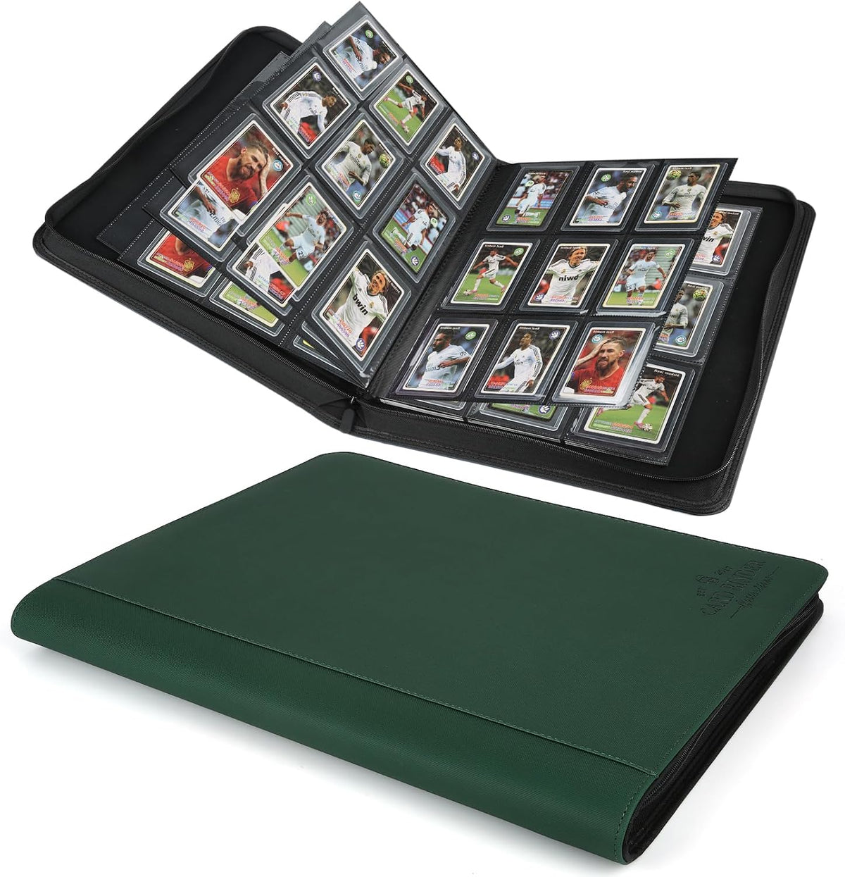 Toploader Binder,Toploader Hard Cases, 9-Pocket Pages Sleeves Hold up 288 Cards.Toploader Card Binder with Sleeves for "3x4" rigidCard Holder(black) - Image 12