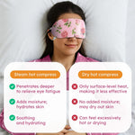 Bloomora rose steam eye mask 16 pack open display