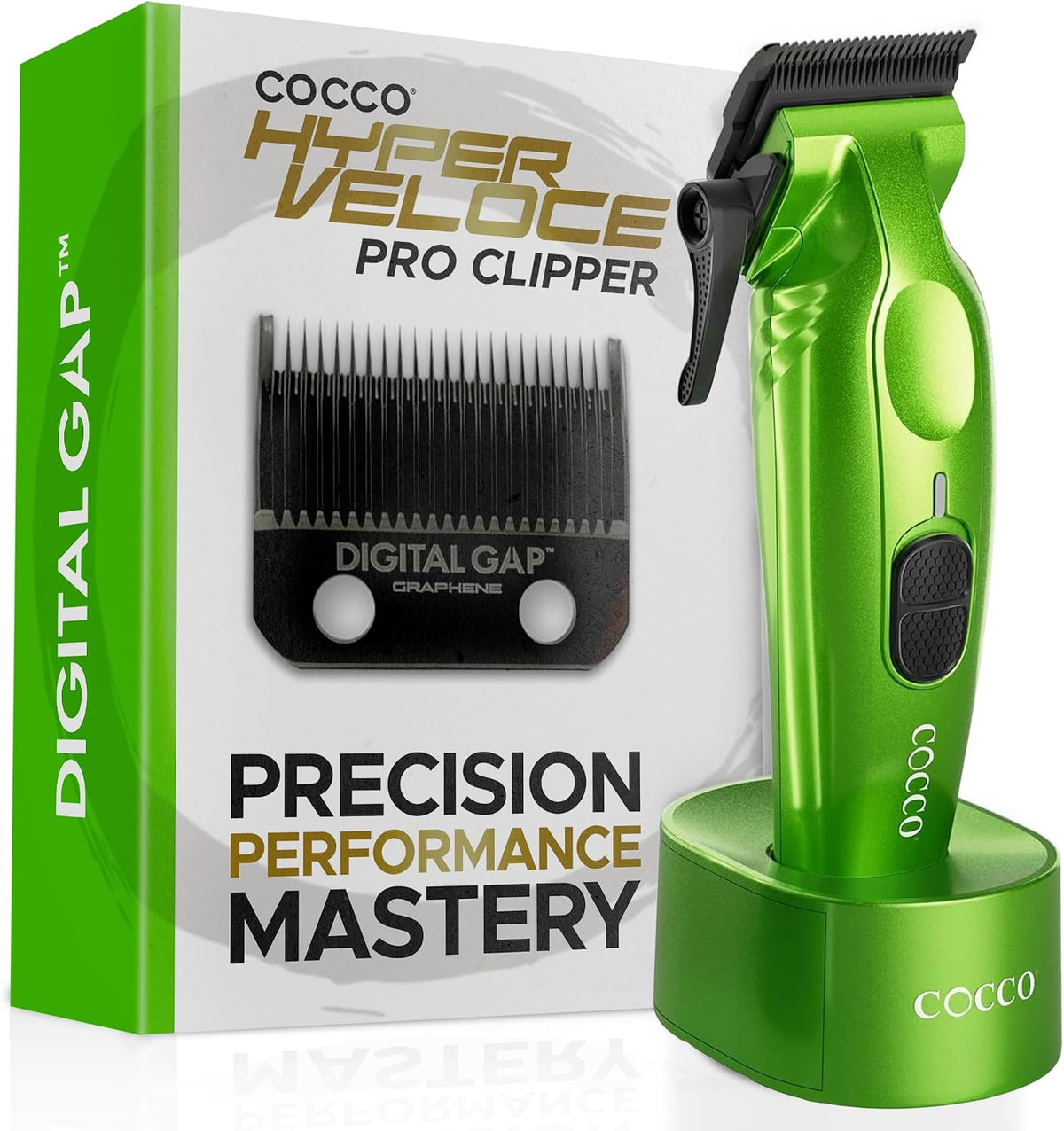 Cocco Hyper Veloce Pro hair clipper front view professional tool
