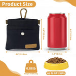 Cosowo hands free pet reward pocket clipped to a waistband during outdoor puppy training