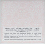 Fresh Rose Deep Hydration Face Cream back view ingredients