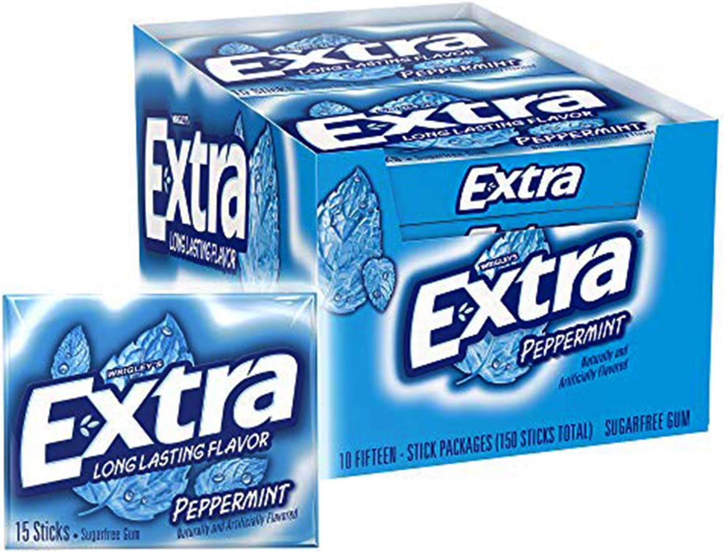 Wrigley's Extra Peppermint Gum 400g front view packaging