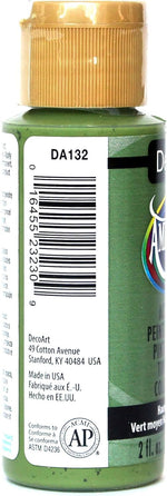 DecoArt Americana acrylic paint label detail showing color code DA132