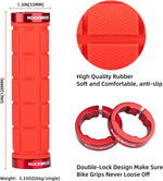 Rockbros handlebar grips with included Allen wrench and end plugs.