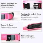 PcEoTllar dog collar with quick release buckle
