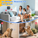 ChunHee Dog Bells for Door, Wireless Dog Doorbell for Potty Training, Dog Bells to Go Outside, Dog Potty Bell with Waterproof Button, 55 Chimes & Adjustable Volume - Image 7