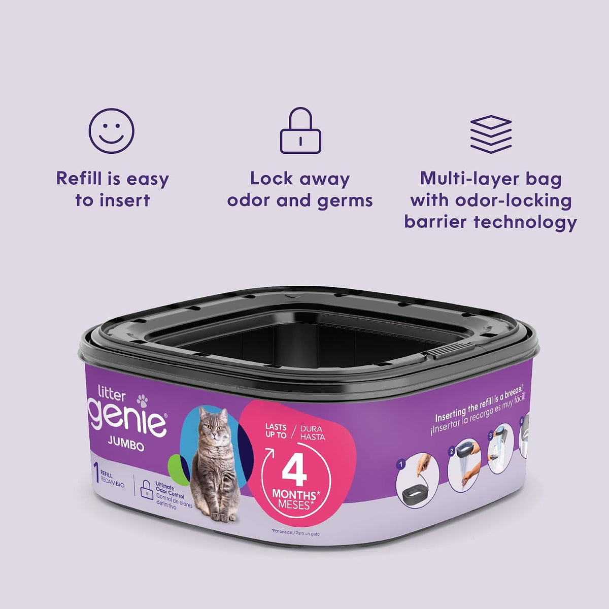 Odor barrier technology cat litter refills unboxing view for Indian homes