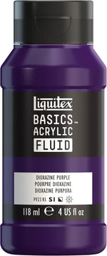 Liquitex BASICS Acrylic Fluid Paint, 118ml (4-oz) Bottle, Light Blue Permanent - Image 10