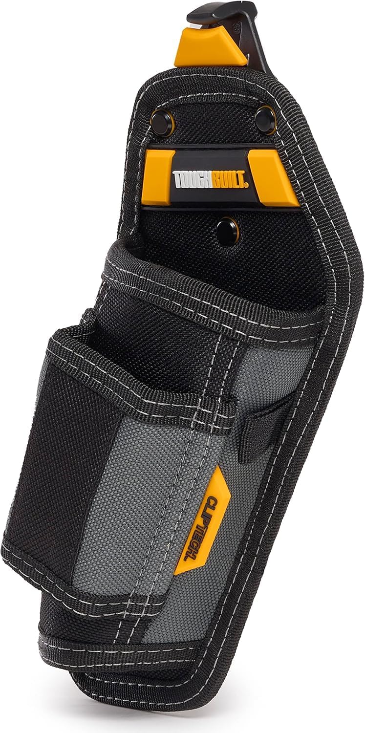 ToughBuilt hammer holster attached to utility belt