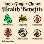 Authentic imported USA ginger candy snack for natural digestion support.