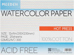 MEEDEN Watercolor Paper Block - 100% Cotton Watercolor Paper Pad of 20 Sheets, 140lb/300gsm, Acid-Free Art Paper for Watercolor, Gouache, Ink and More, 16" x 12" Cold Press - Image 11